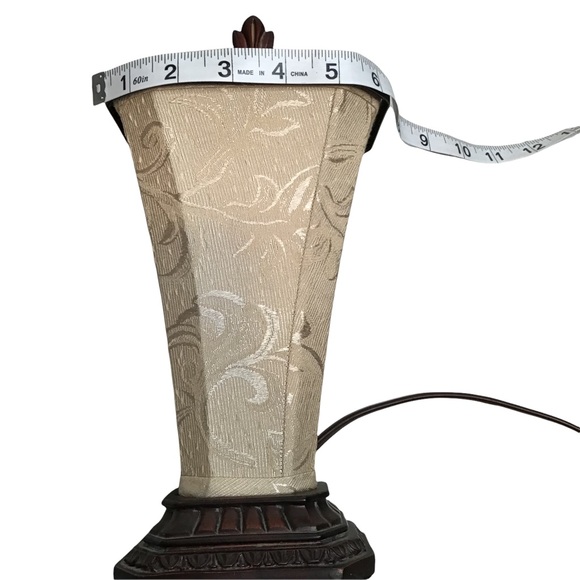 10” High Antique Low Light Nightlight Fabric & Metal (Bulb Included) - Picture 9 of 14